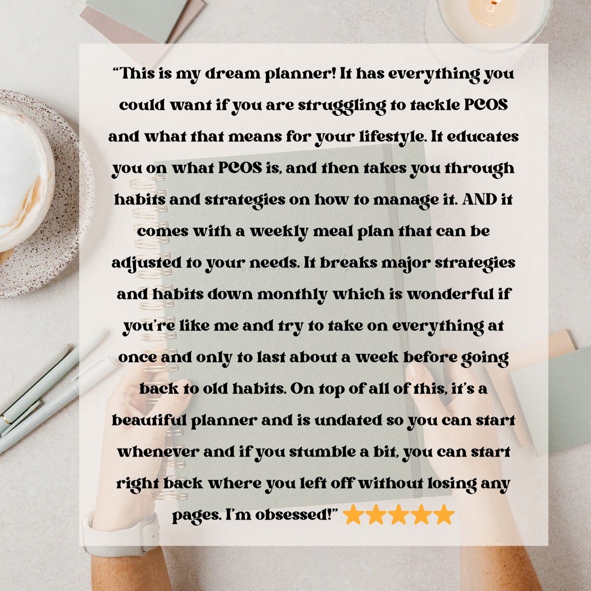 Nourish Naturally PCOS Planner