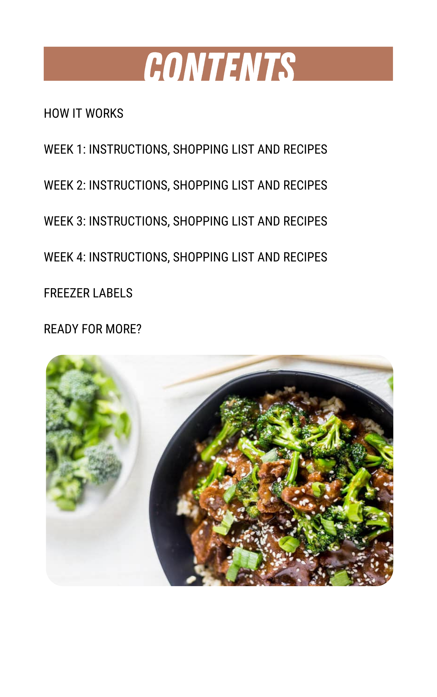 One Pot + One Pan Meal Plan